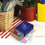 Lifestyle image of the House Shape Rainball Seedboxes from Total Merchandise