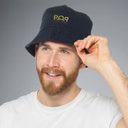 Lifestyle image of the Tom Franks Bucket Hat with a design from Total Merchandise