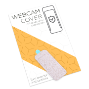 Promotional printed Eco Wheat Webcam Cover Packaging with a design from Total Merchandise