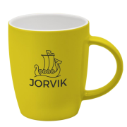 Branded Custom Colour Darwin Bone China Mug with a design from Total Merchandise