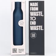 Circular & Co 750ml Recycled Stainless Steel Water Bottles in the packaging from Total Merchandise