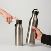 Lifestyle image of the Circular & Co 750ml Recycled Stainless Steel Water Bottles from Total Merchandise