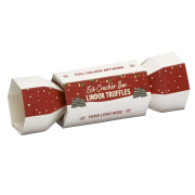 Promotional Eco Lindor Truffle Cracker Box in White printed with your logo from Total Merchandise