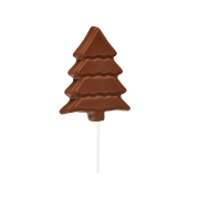 The Eco Chocolate Christmas Tree Lolly Box without any packaging