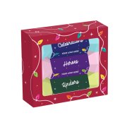 Promotional Trio of Eco Christmas Crackers in White branded with your logo from Total Merchandise