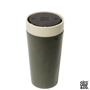 12oz Circular & Co. Reusable Coffee Cup Made From Recycled Marine Plastic in Black/Ecru