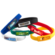 Custom Branded Full Colour Silicone Wristbands printed with your logo from Total Merchandise