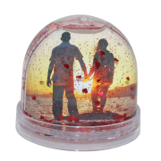 Logo branded Heart Glitter Dome with a design from Total Merchandise