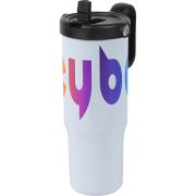 Promotional 900ml Chili Concept Explorer Cup in White with a design from Total Merchandise