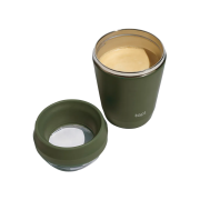 Lifestyle image of the Topl 235ml Recycled Steel To Go Tumbler in Green from Total Merchandise