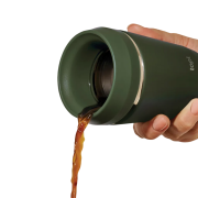 Lifestyle image of the Topl 235ml Recycled Steel To Go Tumbler in Green from Total Merchandise