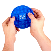 Custom Branded Pop It Fidget Toy in Blue printed with your company logo from Total Merchandise
