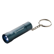 Custom Branded Flash Recycled Aluminium Torch Keyring in Blue branded from Total Merchandise