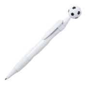 Customisable Football Pen in White branded with your company logo from Total Merchandise