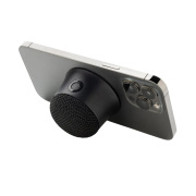 Personalisable Magtune Recycled Plastic Magnetic Speaker in Black printed with your company logo