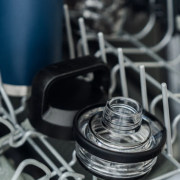 Lifestyle image of the YETI Rambler 26oz Bottle with Chug Cap in the dishwasher