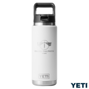 Branded YETI Rambler 26oz Bottle with Straw Cap Engraved with a Logo from Total Merchandise