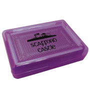 Branded Playing Cards in Plastic Case with a company logo branded to the top from Total Merchandise