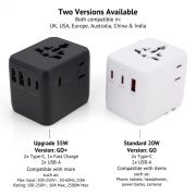 20W Go Plug Travel Adapter