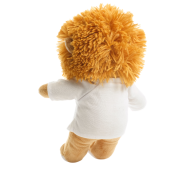 Custom Printed 20cm Louis Lion in Golden/White printed with your logo from Total Merchandise