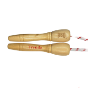 Customisable Wooden Handle Skipping Ropes branded with your company logo from Total Merchandise