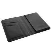 Personalised Travelfinder Passport Holder with Worldwide Locating in Black from Total Merchandise