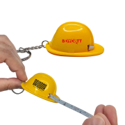 Custom Printed Hard Hat Tape Measure in Yellow customised with your logo from Total Merchandise