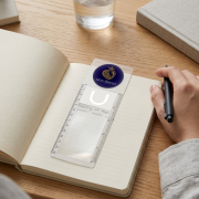 Lifestyle image of the Bookmark Magnifier customised by Total Merchandise