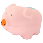 Custom printed Stress Pigs with a company logo on the back from Total Merchandise