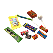 Customisable Kraft Party Bag Filled with Sweets printed with your logo from Total Merchandise
