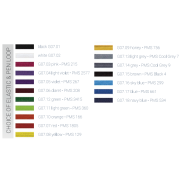 Available elastic and pen loop colours for the 12 Week Wellness Journal from Total Merchandise