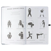 Inside pages of the Work Journal with a design from Total Merchandise