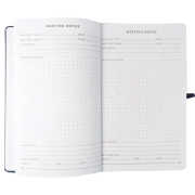 Inside pages of the Work Journal with a design from Total Merchandise