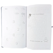 Inside pages of the Work Journal with a design from Total Merchandise