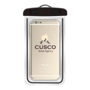 Personalisable Waterproof PVC Phone Pouch branded with your company logo from Total Merchandise