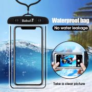 Personalised Waterproof PVC Phone Pouch branded with your company logo from Total Merchandise