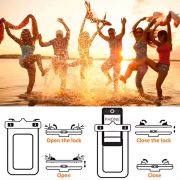 Logo Printed Waterproof PVC Phone Pouch branded with your company logo from Total Merchandise