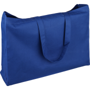 Customisable OEKO-TEX® Cotton Shopping Bag in Blue printed with your logo from Total Merchandise