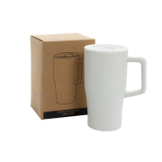 Personalised 490ml Ceramic Luxe Quencher Tumbler in White branded from Total Merchandise