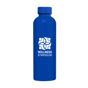 Promotional rPET Glossy Monochrome Leakproof Bottle in Royal Blue from Total Mercahndise