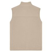 Logo Branded Unisex Stanley Stella Sleveless Sherpa Jacket in Desert Dusk from Total Merchandise