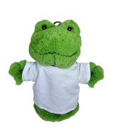 Custom Branded Frog Puppet in Green/White printed with your company logo from Total Merchandise