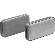 Customisable BrandCharger Wireless Speaker and Power Bank in Silver branded from Total Merchandise