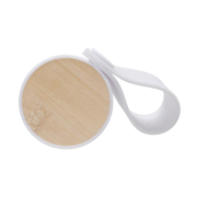 Birds eye view of the 600ml Bottle with Bamboo Lid for personalised engraving