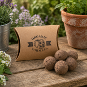 Lifestyle image of the Natural Seed Ball Pillow Pack by Total Merchandise