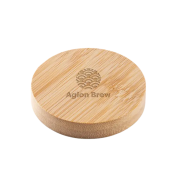 Bamboo Magnetic Bottle Opener Coaster in Natural branded with your logo from Total Merchandise