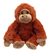 Custom Branded Orangutan Teddy in Orange/White printed with your logo from Total Merchandise