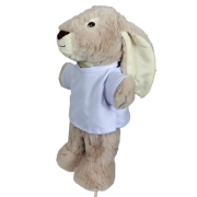 Customisable Rabbit Puppet in Grey printed with your company logo from Total Merchandise
