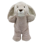 Promotional Rabbit Puppet in Grey printed with your company logo from Total Merchandise