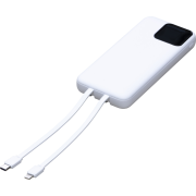Logo printed BrandCharger 10,000mAh Eco Powerbank in White from Total Merchandise